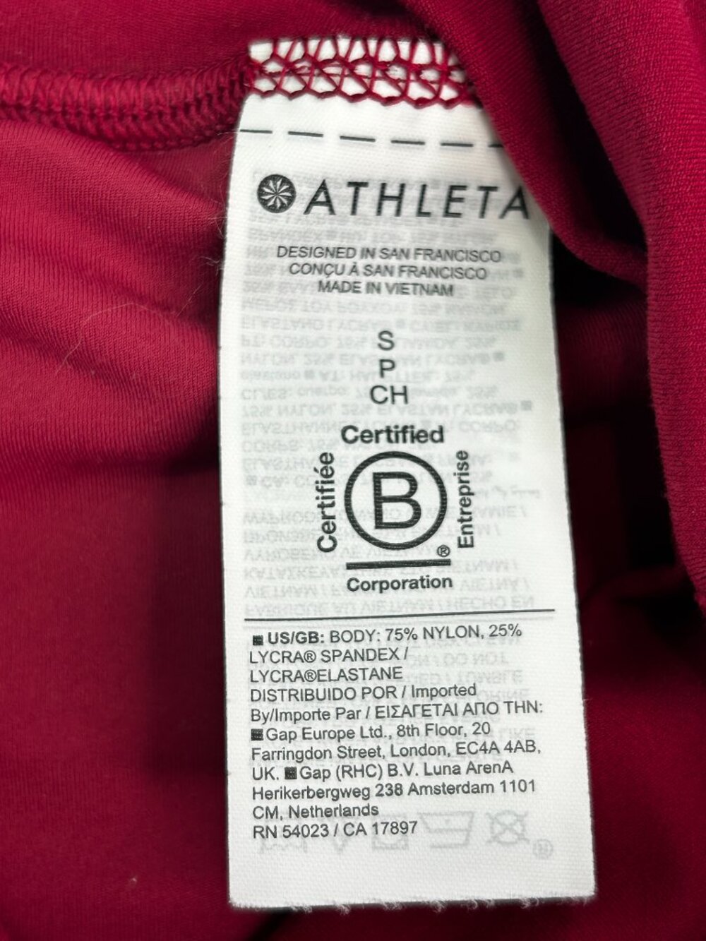Athleta Transcend Ruched Skort Size S Small Berry Burgundy Pockets Summer SU23 - Picture 12 of 14